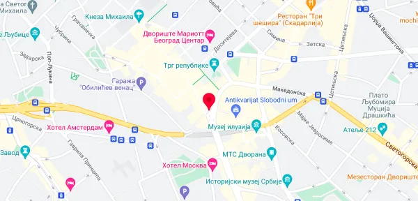 Mapa lokacija Beograd