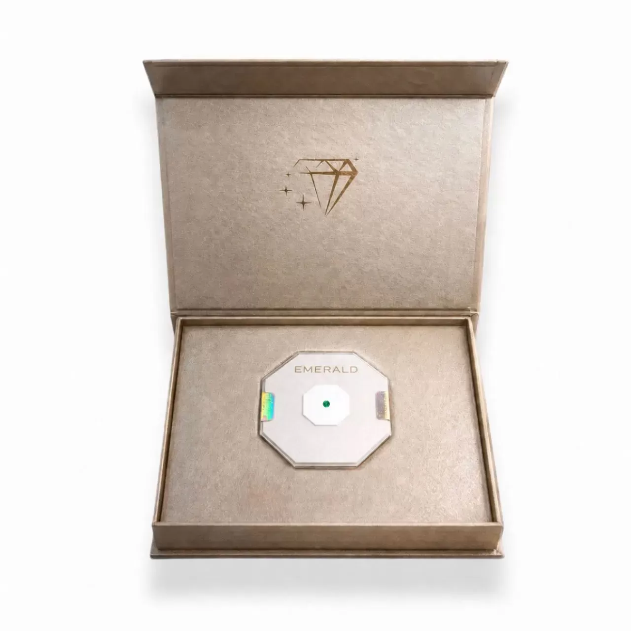 smaragd u blisteru 0,18ct zlatna kutija plocica dragi kamen