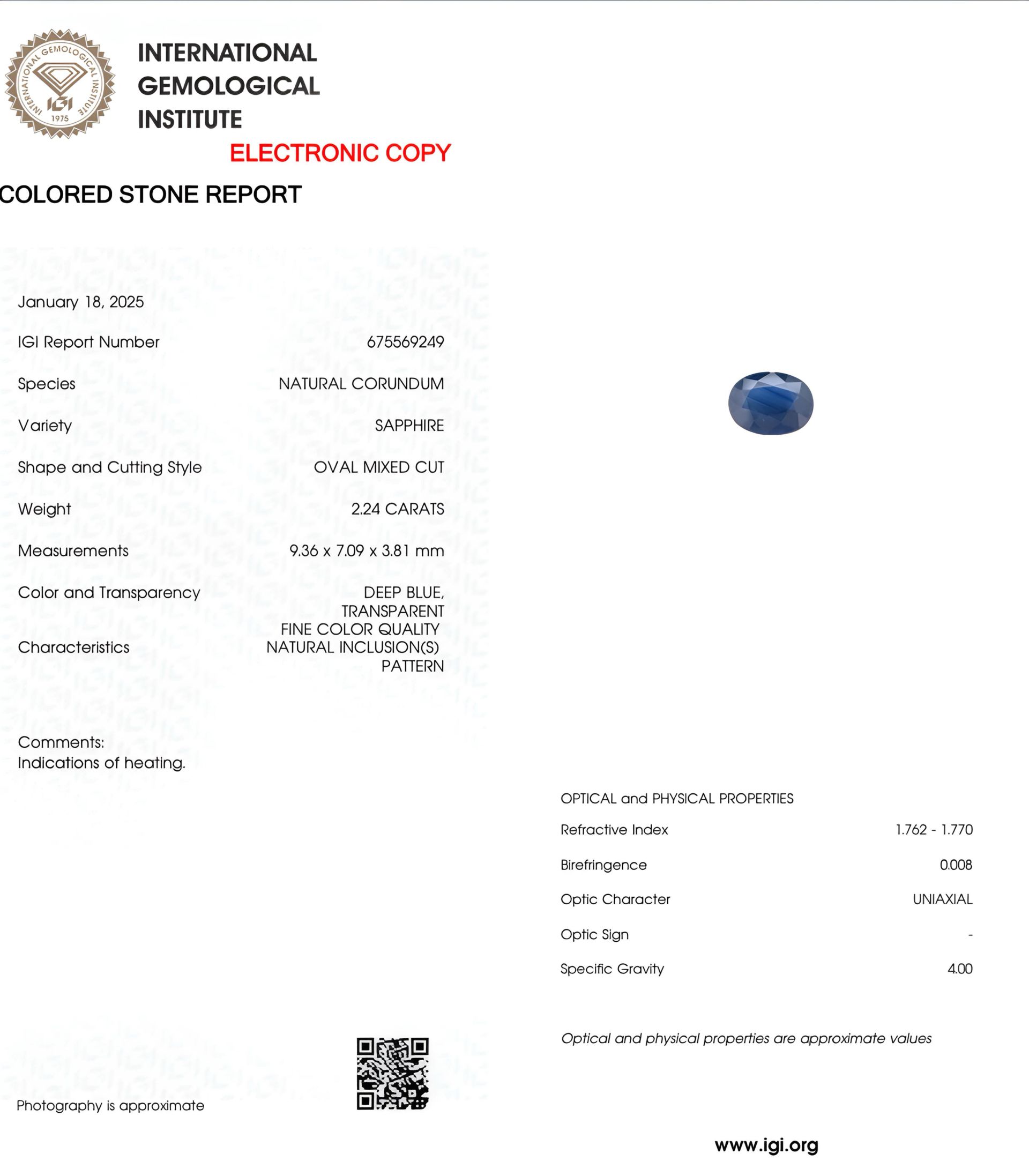 products/3328/9A2200CB-0D46-44F7-856E-C0BC147A9C56.jpeg - Plavi Safir 2.24 ct - Zlatara Petrović Beograd