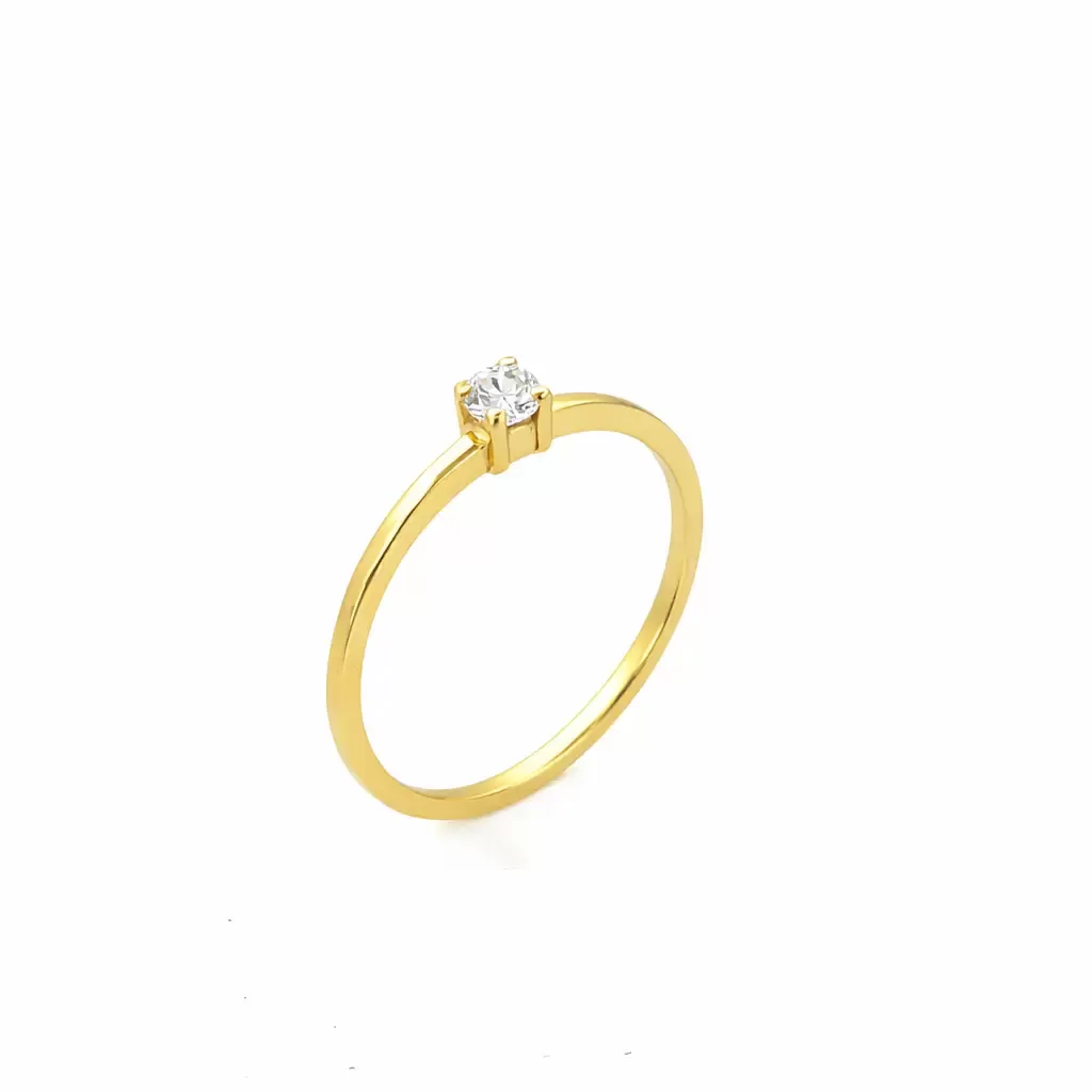 Zlatni prsten sa brilijantom 0.06 ct