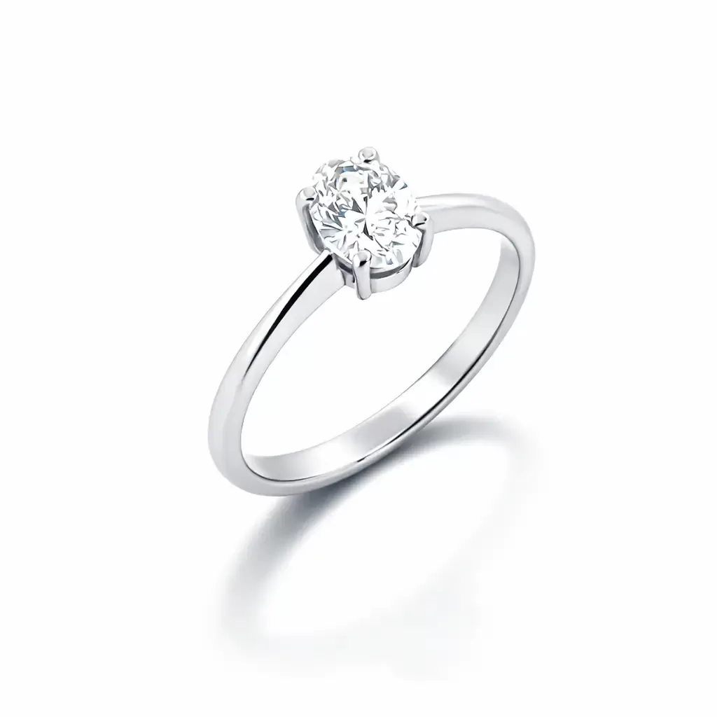Prsten od belog zlata sa lab dijamantom 0.72ct