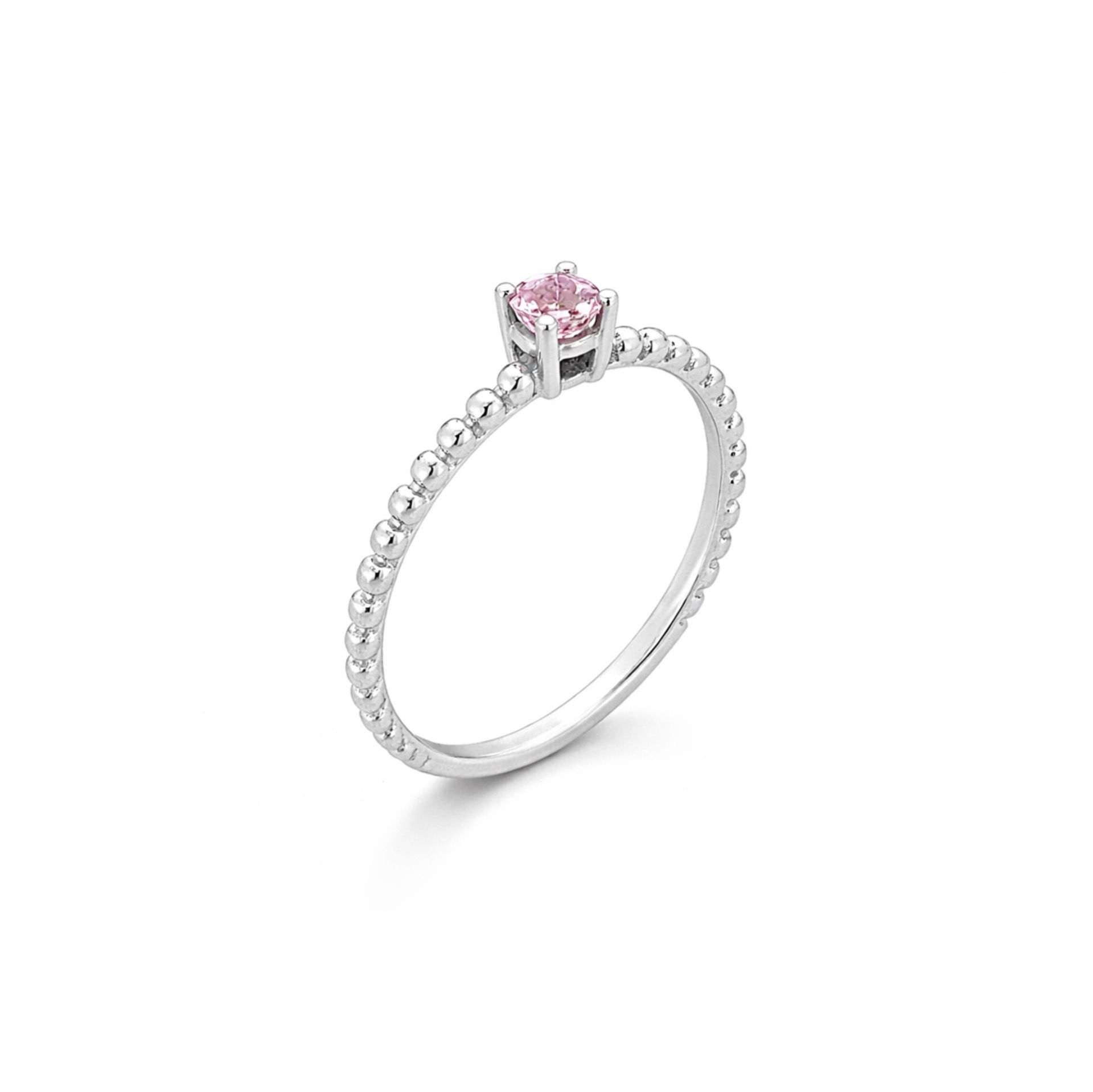 Zlatni prsten sa morganitom - Zlatara Petrović Beograd