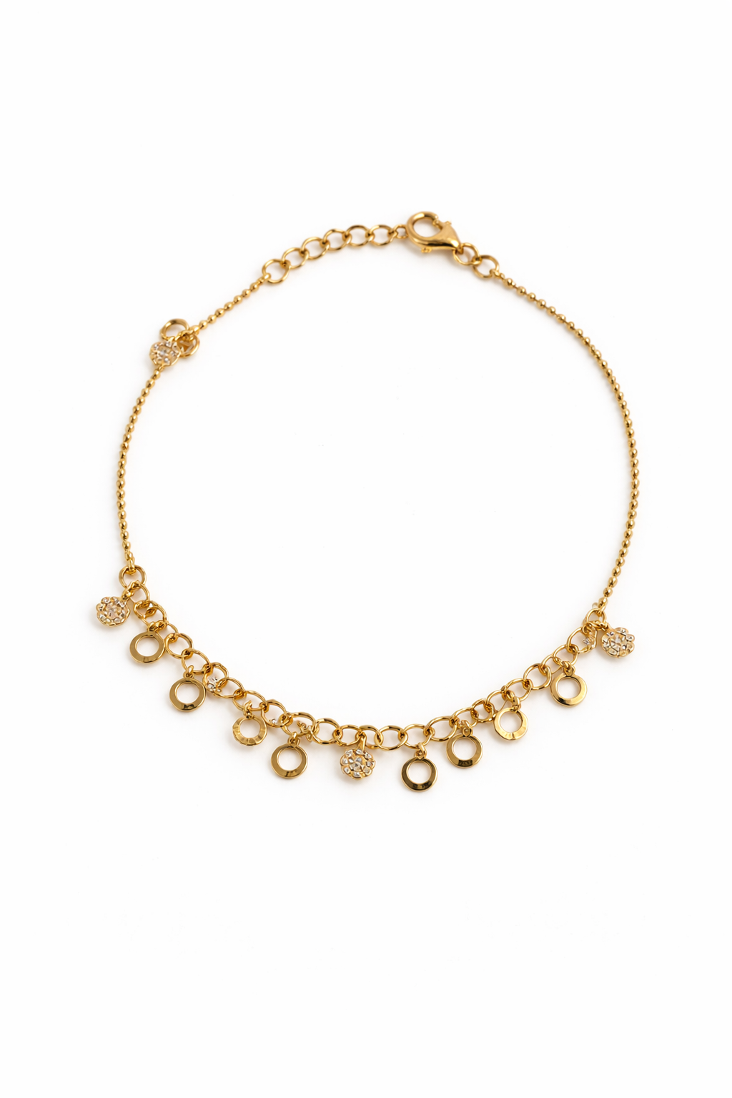 Srebrna narukvica sa kružićima - Zlatara Petrović Beograd