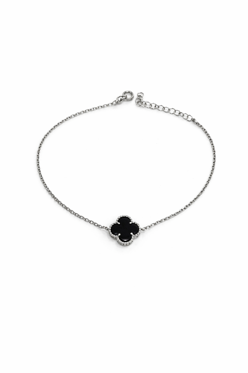 Srebrna narukvica sa oniksom - Zlatara Petrović Beograd