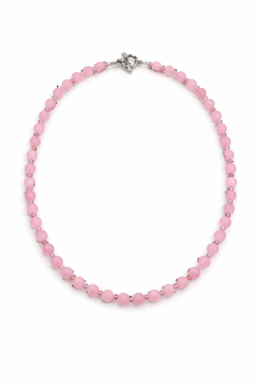 Ogrlica rozen kvarc - Zlatara Petrović Beograd