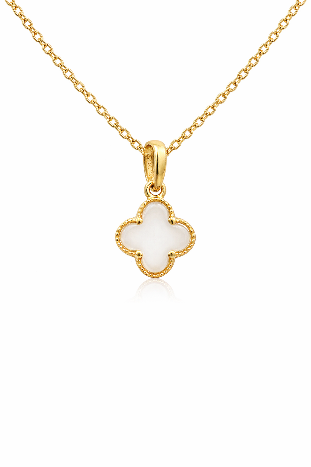 Privezak od žutog zlata sa sedefom - Zlatara Petrović Beograd