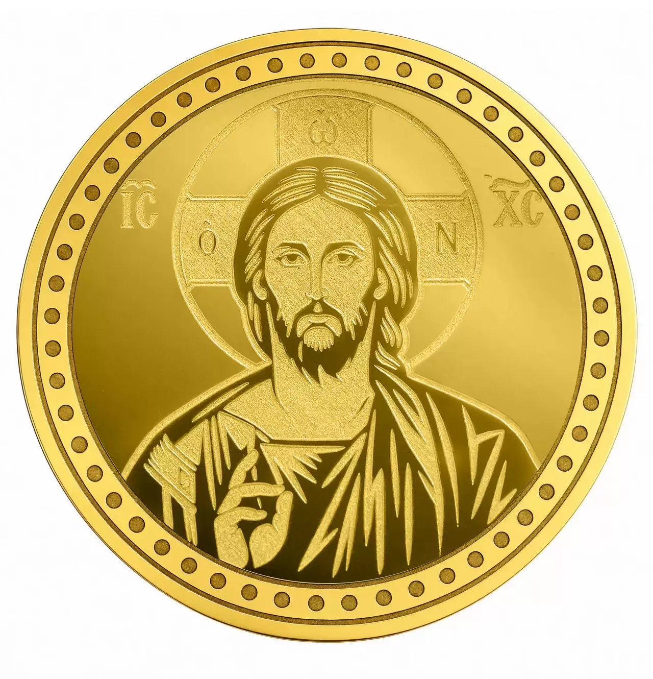 Zlatnik Isus Hristos