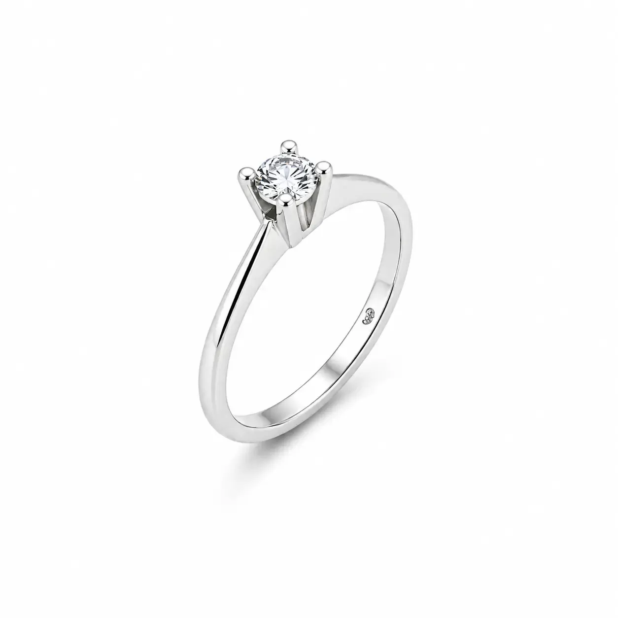 Zlatni prsten sa brilijantom quatro 0.14ct