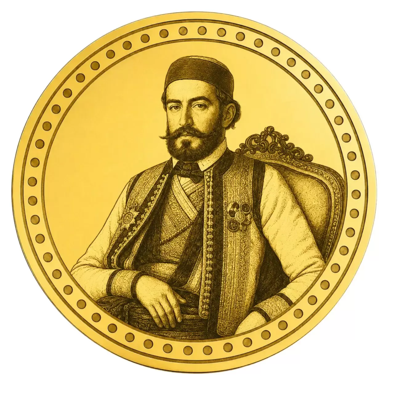 Zlatnik Petar Petrovic Njegos
